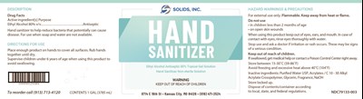 Ethanol Hand Sanitizer Gel Gal (Handsanitizer80gel Label 1gal 11x3 Jar)